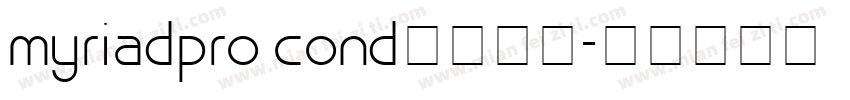myriadpro cond字体下载字体转换